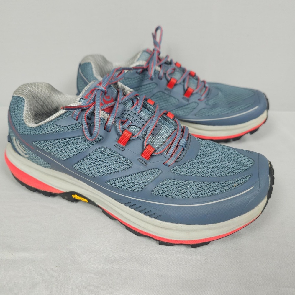 Topo Teraventure 2 Shoes Women Size 7 Slate Gray Poppy Trail Running Hiking Low